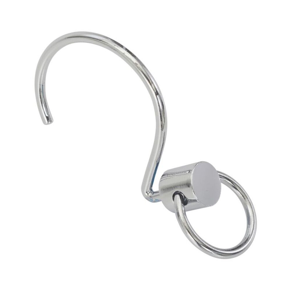 Jonathan Adler Set Of 12 Round Door Knocker Shower Hook, Silver